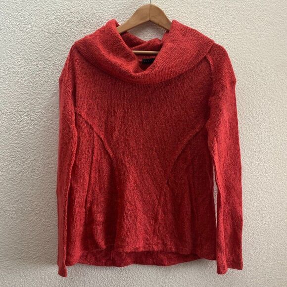 Sanctuary Knit Turtleneck Pullover Sweater Red Orange Small / Medium Anthro - Picture 1 of 3